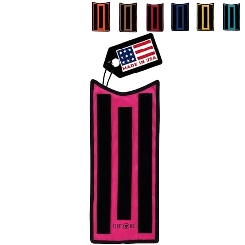 HawkShield Pad for CoyoteVest or SpikeVest, Dog Harness Vest, Protective Dog Vest Harness Add-On to Shield Your Pet from Birds of Prey, Raptor, Hawk, Coyote & Animal Attacks-(X-Small, Pink)