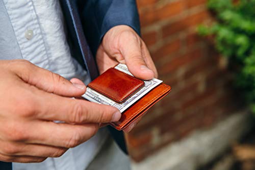Image of Bosca Old Leather RFID Blocking Front Pocket Wallet with Magnetic Money Clip - Leather Wallet for Men