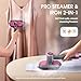 Newbealer 2In1 Pro Steam Station Iron, 1550W Turbo 3-level Steam & 3 Dry Heat Modes for Clothes, 30s Heat Up, 1.2L Detachable Tank, Auto-Off, Self Cleaning, Versatile for Home & Hotel (Ashpink)