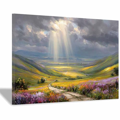 Poster Nature tableau toile décoration murale montagne encadrée 40x60