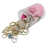 Mystery Jewelry Jar, 43-45Pcs Surprise Jewelry Box for Women,Jewerly Set With Necklace,Hoop Earrings,Stud Earrings, Rings, Kracelet,Keychain,Hair Clip Gift Set-Mystery Boxes Birthday Gift for Women