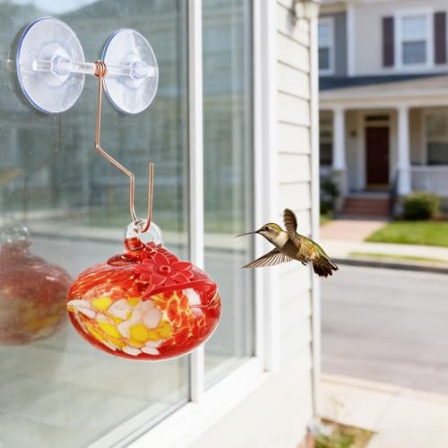 Glass Window Hummingbird Feeder with Suction Cup for Attracting Hummingbird by KRISININE - Used condition - Image 8