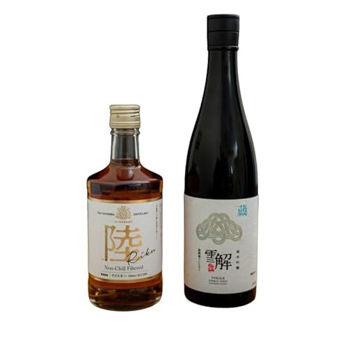 御厨榮蔵 日本酒「雪解」&キリンウイスキー「陸」 | ウィスキー ハイボール KIRIN お酒 純米酒 純米吟醸 地酒 国産 飲み比べ セット 晩酌 家飲み 御殿場
