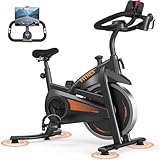 UMAY Exercise Bike, Stationary Workout Bike for Home with Silent Belt Drive,...