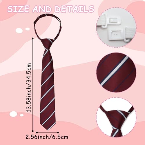 Boys Tie Pre-tied Clip on Ties for Boy Adjustable School Kids Ties for Graduation Wedding Uniform3