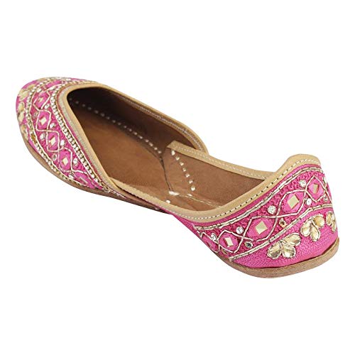 Punjabi Flat Ladies Jutti Ethnic Mojari 