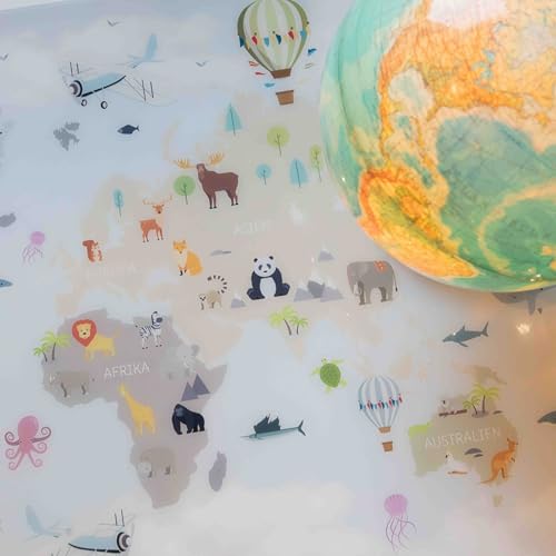 Sous-main enfant protection table grand tapis de bricolage carte du monde