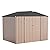U-MAX 8x6 Sheds Storage Sheds & Outdoor Storage, Small Outdoor Storage Garden Shed Outside Shed kit, Galvanized Metal Utility Shed for Backyard, Patio and Lawn