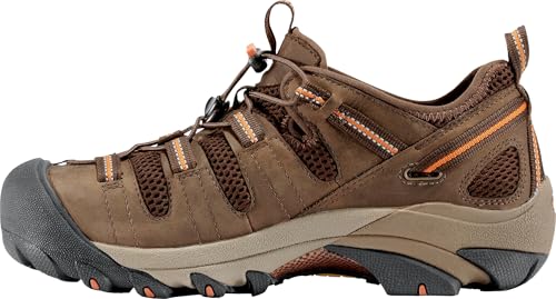 KEEN Utility Men's Atlanta Cool Low Steel Toe Work Shoe, Shitake/Black, 11 Wide US