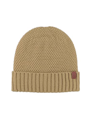 Bonnet en maille point de blé BICKLEY + MITCHELL beige d'une qualité premium