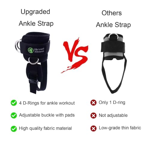 1 para D-ringów Paski na Kostki Sprzęt Fitness