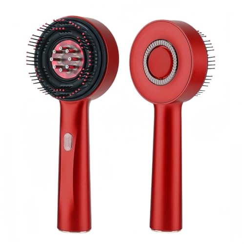 Image of Premium Head Scalp Electric Massager Comb | Scalp Massaging Brush with 3 In 1 Hair Oil Applicator | IPX7 Waterproof,Portable Deep Massager For Hair & Head Relaxation at Home | Shiatsu Massage for Hair Growth /Stress Relax (Red)