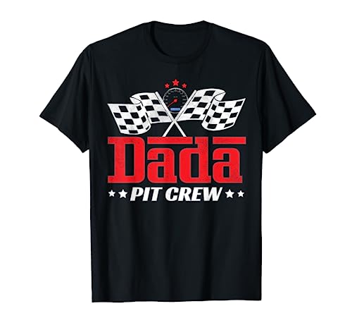 Dada Pit Crew Rennauto Geburtstag Party Racing Vatertag T-Shirt