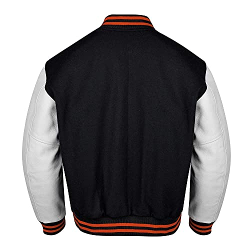 RIZING STAR Bomber Varsity Jacket Letterman Baseball Jacket School College Wool Body and Cowhide Leather Sleeves XS - 4XL2