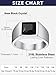Bandmax Mens Stainless Steel Rings 8MM Sqaure Black Onyx Ring for Men Husband Father Cocktail Ring Fashion Band Ring Size 11