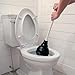 Korky 99-4A 99-1AM Beehive Max Universal Fits All Old and New Powerful Plunge-Easy Grip T-Handle-Made in USA Toilet Plunger, Black