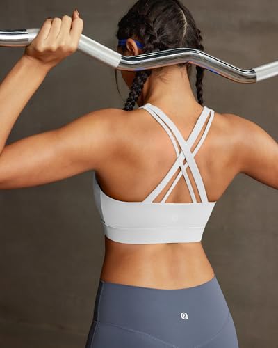 Image of RUNNING GIRL High Impact Sports Bra for Women,Criss-Cross Back Top with Moulded Cups Womens Sports Bra High Support