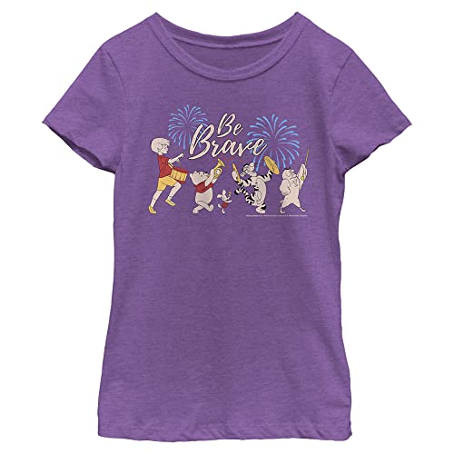 Disney Winnie The Pooh Be Brave Girls Short Sleeve Tee Shirt