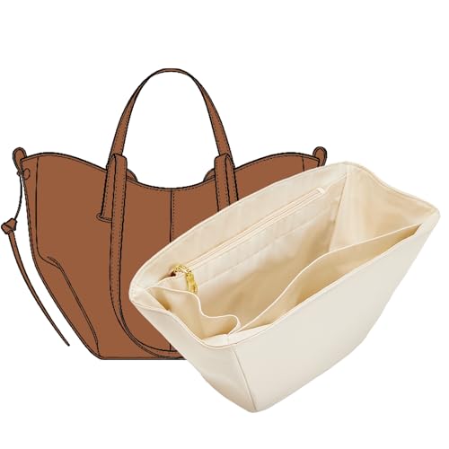 Doxo Nylon Polene Cyme Mini Bag Organizer, Beige