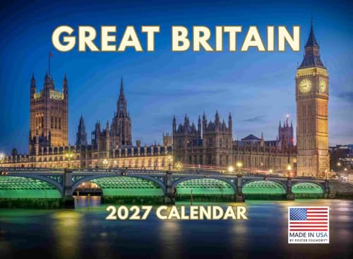 Great Britain Calendar 2027 Monthly Wall Calender 12 Month