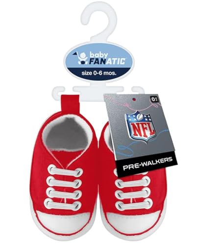 Image of MasterPieces - NFL Baby Pre-Walkers Shoes, Officially Licensed, High Top Sneakers, Soft Anti-Slip Soles, Boys and Girls, 0-6 Months