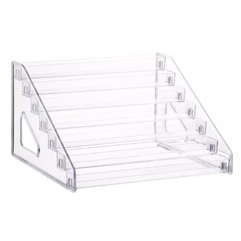 CTRLZS Multi-Layer Ladder Rack Storage Rack Cosmetic Lipstick Display Rack Transparent Storage Box