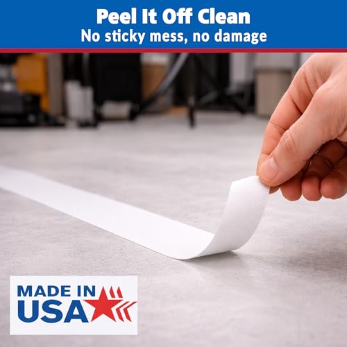 Image of Gaffer Power White Gaffer Tape 1 inch x 60 Yards - No Residue, Narrow Precision Tape, Made in USA, Matte Non-Reflective Cloth Tape for Labeling, Stage & Cable Management