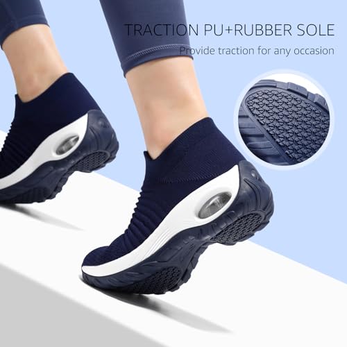 Image of STQ Walking Shoes for Women Slip on Sock Sneakers Non Slip Air Cushion