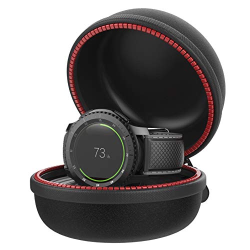 Moretek Gear S3 Charging Holder, Protective Portable Travel Case EVA Charger Stand Docking Station Dock Cradle for Samsung Gear S3 Frontier Classic Smart Watch Accessories (Gear S3)