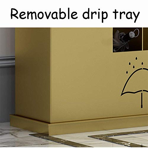 Support de parapluie en métal de grande capacité avec bac de récupération d'eau