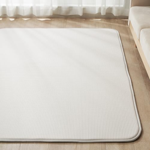 グラムスタイル ラグ 夏用 接触冷感 厚手 3畳 180×240cm ひんやり 低反発 レノ ベージュ