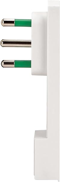 FANTON 47404 Multipresa SLIM 1,5 metri, 4 prese bipasso con spina grande CLOCK utile per posti stretti, dietro a mobili e comodini - 5