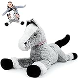MaoGoLan Large Horse Stuffed Animal, Long Horse Plush Toy, Riding Realistic Stuffed Horse, Big Horse