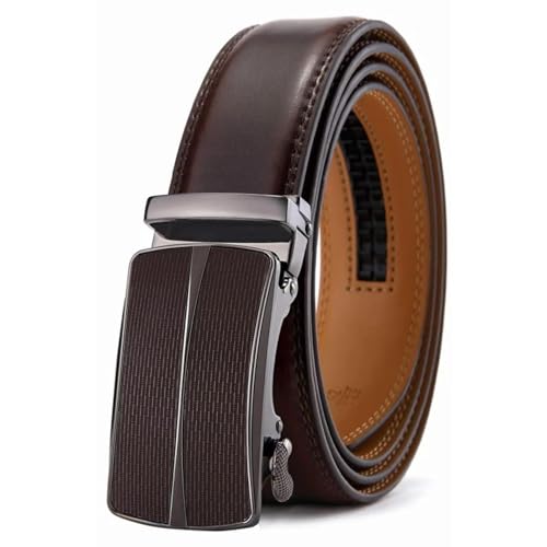 Ceinture cuir véritable homme boucle automatique pour éliminer l'inconfort des trous