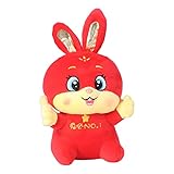 Jxngery Peluche Conejito Mascota Juguete Lindo Festivo Exquisito Conejito de Peluche para Año Nuevo 2023 Festival de Primavera (Tipo 1)
