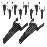VILLCASE 10pcs Black Natural Volumizing Hair Root Lifter Clips for Fluffy Bangs and High Crown Volume Hair