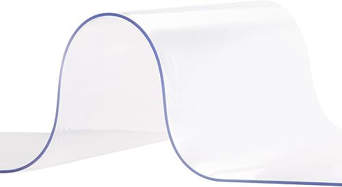 Miniatura 21 de VEVOR Cortina de tiras de PVC transparente, 84 pulgadas de alto x 42 pulgadas de ancho, 0.08 pulgadas de grosor, 7 piezas, 50% de superposición