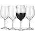 Lily's Home Unbreakable Indoor / Outdoor Cabernet / Merlot Wine Glasses, 100% Tritan Plastic Shatterproof and Reusable. BPA-free. Set of 4.