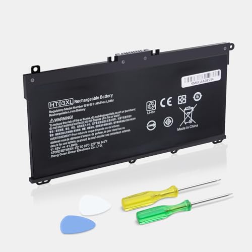 SiKER 11.55V 41.9Wh HT03XL Laptop Battery Compatible with HP Pavilion 15-DA 15-DB 15-DW 15-CS 15-DY 17-by 17-CA 14-CE 14-CF 14-DF 14-DQ 14-DK Series 15-CS0053CL 15-DA0014DX HSTNN-UB7J HT03041XL