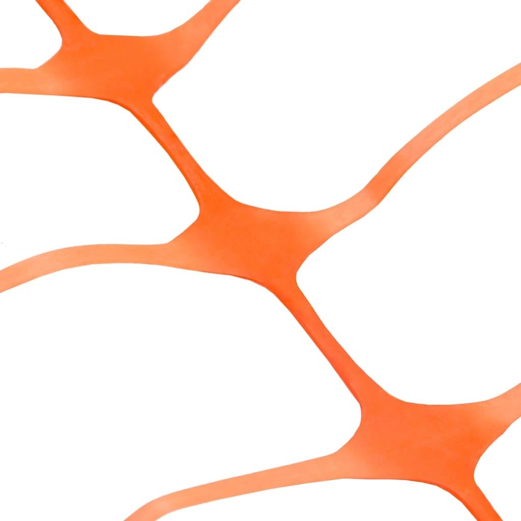 Valla de jardín naranja de 50 m, red de seguridad HDPE de 100 g/m² para obras de construcción, lugares de esquí, pilietes, tamaño de malla de 100 x 40 mm, red de seguridad de jardín resistente, red de