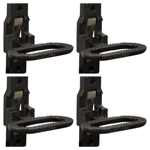 Single, Set of 2, 4, B2797BPC Black Powder Coated Cast Steel Safety Folding Grab/Foot Step. A Convenient Grab Handle or Step for Your Vehicle. Wrecker Rollback Tow Truck Flatbed Century Jerr-Dan (1)