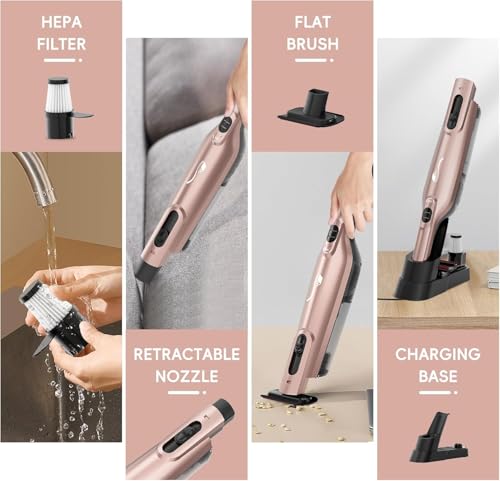 Image of Cordless Handheld Vacuum Cleaner for Car & Home, Lightweight Vacuum