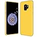 Produktbild Conie® Basic Backcove Hülle für Samsung Galaxy S9, [ Microfaser Innenfutter ] Schutzhülle sturzsichere Hülle aus TPU Anti Fingerprint Rückschale, Galaxy S9 Case Gelb