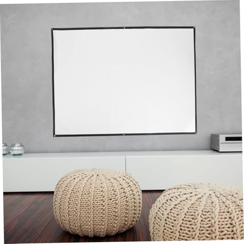 Pantalla de proyección portátil blanca para negocios y hogar miniatura 5