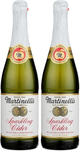 Martinelli's Gold Medal Sparkling Cider, 25.4 Fl Oz Bottle (Pack of 2)