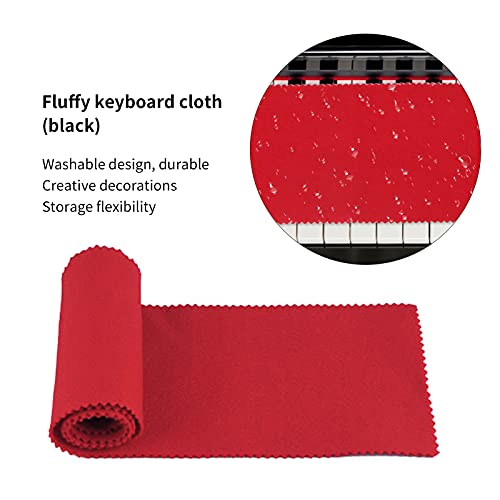 Pano para teclado de piano antipoeira, capa para tecla, pano absorvente de umidade para evitar danos