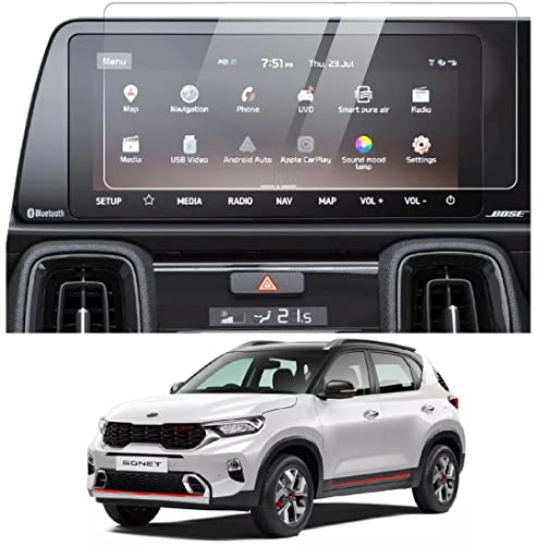 Image of Kia Sonet Car Accessories Navigation or Music System (Stereo) Touch Screen Guard 10.25 inch