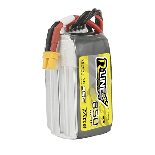 Batterie Lipo TATTU 850mAh 14.8V 4S 95C avec prise XT30 pour drone