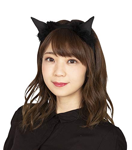 Party City コスプレ フワフワデビルイヤー 黒