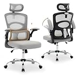 Garvee Bürostuhl Ergonomischer Schreibtischstuhl, 4-Fach Verstellbarer Lendenstütze, Drehbare Arbeitsstühle mit Rollen für zu Hause, das Büro und den Gaming-Raum